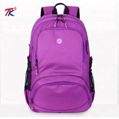 Quanzhou Waterproof Light Weight Ripstop Sport Backpack Girl's School bags Lady's Laptop Travel Bag